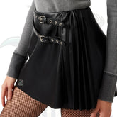 Savina Vegan Leather Skort for Women
